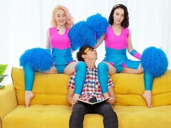 Blondine, Brunette, Heppekor, Kkm, Mager, Teenager, Trekant