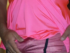 90s Cheerleader Sissy Suit, Super Bright and Tight