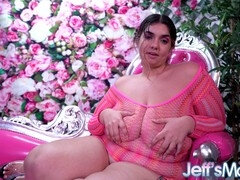 BBW Rose D Kush craves a muscular chest and a silicone cock