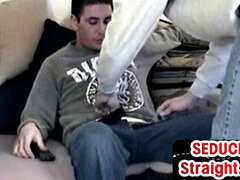 Leie, Blasen, Schwul, Handjob, Selbstgemacht, Rasiert, Vintage
