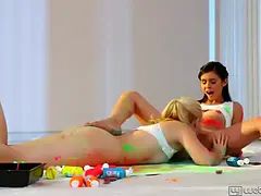 Rostro sentado, Fetiche, Penetracion con dedos, Hd, Besar, Lesbiana, Orgasmo, Adolescente