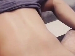 18 ans, Asiatique, Gros cul, Couple, Tir de sperme, Fait maison, Adolescente