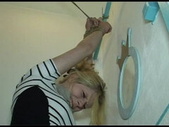 Amador amadora, Bondage disciplina dominação submissão sadismo e masoquismo, Loiroa, Bondagebeldade, Fêmea, Magrinha, Amarrada