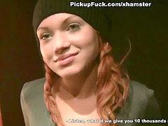 Foxy doll deep throats boners in the restaurant