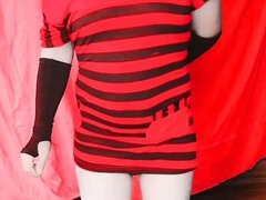 Mermaid Shemale Big Butt Sissy Big Ass Tranny Booty Trap Crossdresser Slut White Body