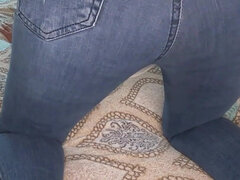 Amateur, Pétant, Jeans, Fille latino, Mère que j'aimerais baiser, Solo