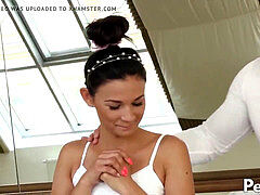 큰 음경, 오랄섹스, 얼굴에, 조그마한, 청소년
