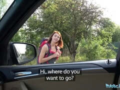 Tera Link hitchhikes & fucks a big cock in public like a horny teen