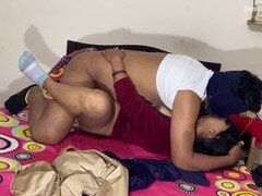 Desi stepson gets railed by his hardcore stepmom in doggy style