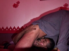 Real jockstrap 21yo Ebony bottom gets fucked in room