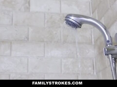 Teen Cutie Taylor Reed Gets Surprised By Big Step-Bro In The Shower