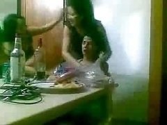 arab crazy chick playing