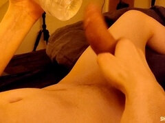 Bbw stor vacker kvinna, Stor kuk, Knubbig, Femdom, Handjobb, Leksaker