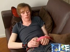 Insatiable goth twunk Sean Taylor enjoys some solo pleasure and finishes with a big load