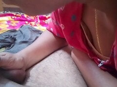 Malayali babe Nadanwife pleasures her friend's cock with her tongue and spills creamy milk