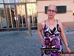 Amador amadora, Mulher linda e grande, Gordinho, Alemãoã, Ao ar livre cartaz de rua outdoor, Público, Adolescente