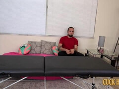 Busty Wife Cuckolds With Her BBC Masseuse