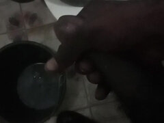 Africano, Amateur, Cuarto de baño, Casero, Masturbación, Solo
