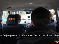 Rumpa, Blondin, Avsugning, Bil, Naturliga tuttar, Utomhus, Fitta, Sprutande