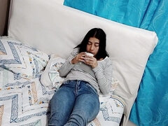 Gros cul, Grosse bite, Sucer une bite, Éjaculer dans la bouche, Fille latino, Chatte, Tabou