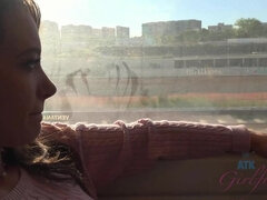 素人, お尻, フェラチオ, 茶髪の, 足, オマンコ, 剃毛, オッパイの