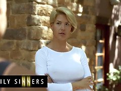 Schönheit, Blondine, Blasen, Geile alte tussi, Kehlenfick, Milf, Mutti