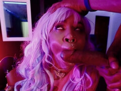 Demi Sutra gets her cocoa pussy licked and fucked balls deep