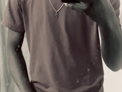 Amateur, Americano, Cuarto de baño, Verga grande, Negro, Pajear, Masturbación, Solo