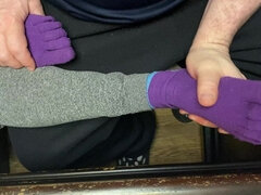 아마추어, 아시안, 커플, 발 페티쉬, 마사지, 양말