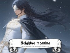 Hot neighbor getting loud and moaning in ecstasy