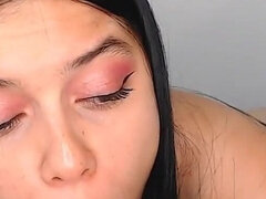 Leie, Süss, Dildo, Schmuddelige sprache, Frau, Latina, Masturbation, Solo