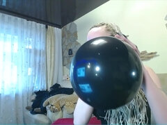 Loners Welcome! Blonde And Black Balloon