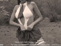 Seduced by a Brunette in a Forest Passion