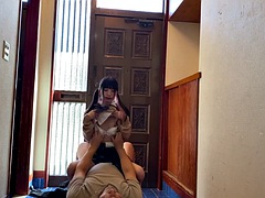 Babe, Brunette, Påklædt sex, Sjove, Hårdt, Janpansk, Mager, Bryster