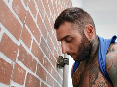 Dirty gay enjoys sucking stud before jerking off hard