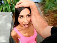 Iso kulli, Isot tissit, Suihinotto, Ruskeahiuksinen, Takaapäin, Latinankieli, Laiha, Teini