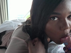 Yara gets a creampie at the end of your first day.