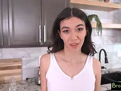 Velké kozy, Brunetka, Creampie, Stříkání spermatu, Hd, Orgasmus, Drsné akce, Ječení
