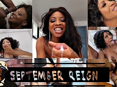 Chica, Tetas grandes, Mamada, Compilación, Corridas, Ébano, Interracial, Pov