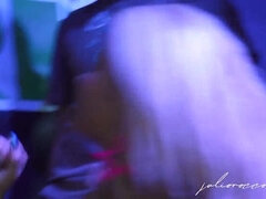 Rubia, Mamada, Bukkake, Corridas, Japonés, Público, Adolescente, Voyeur