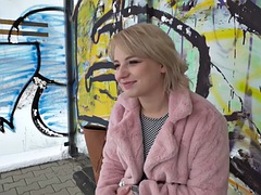 Amatorka, Blondynka, Punkt widzenia, Publiczny, Dziwka, Tatuaż