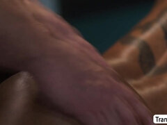 Anal, Gros seins, Gorge profonde, Massage, Lécher le sphincter, Transsexuelle