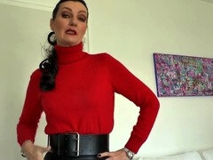 Europäisch, Deutsch, Leder, Masturbation, Reif, Milf, Rock, Strümpfe