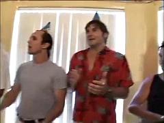 BIRTHDAY SLUT GETS LOTS COCK AND BLOWN NUTS FOR PRESENTS