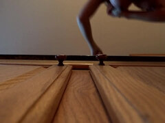 Full Nikki Sims Kitchen Topless - solo coffee making