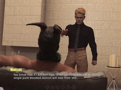 Adored by the Devil - Vampire Loves Creampie Sex - 3D Animated Let's Play with Nala