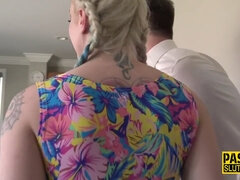 Huge tits, platinum-blonde, kink