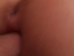 Hot teen with a bubble butt takes a big cock deep inside of her