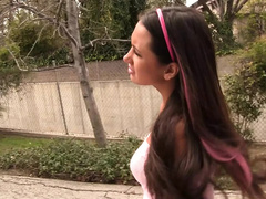 Big Busty Babysitter Fucks Couple Hardcore - Amia Miley, Darcy Tyler, Chris Strokes