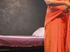 Saree Try on Haul with Nude Big Booty Queen Nilmini Sheron